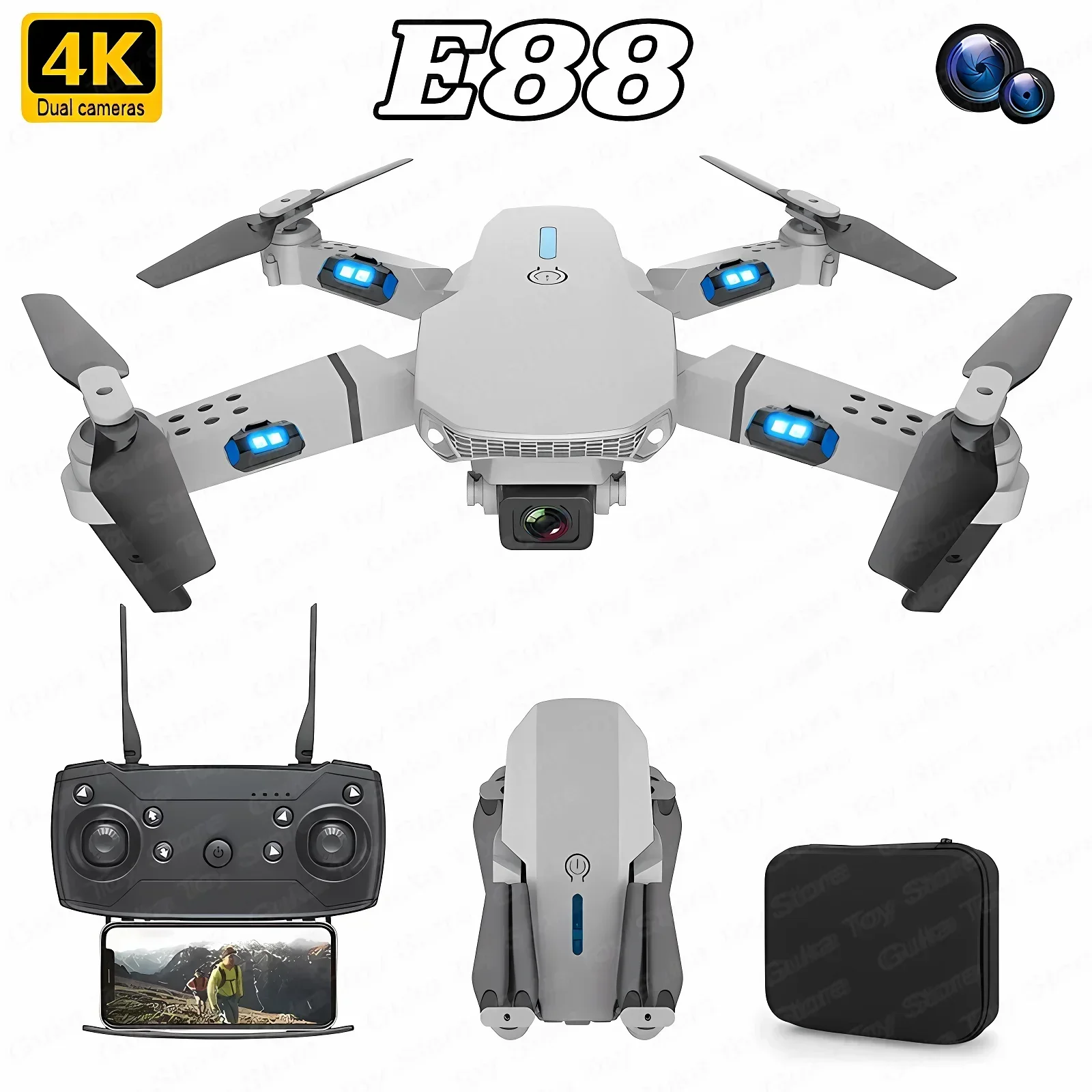 E88 Pro WIFI FPV Drone Wide An - Drone Ae Rc review and price