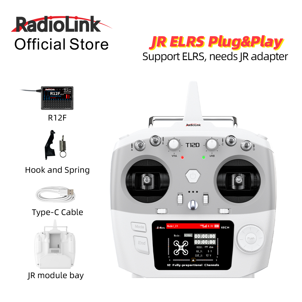 RadioLink T12D JR Module 12CH  - Drone Rc Leading review and price
