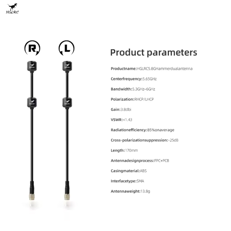 HGLRC 5.8G Hammer Dual Antenna - Drone Rc Leading review and price